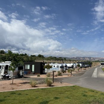 Camp Eddy - Airstreams and Cabin along the water. - RV Parks Near Me - Grand Junction, Colorado Camp Eddy - Airstreams and Cabin along the water. - RV Parks Near Me - Grand Junction, Colorado