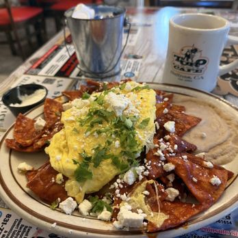 Toro Place Cafe - Chilaquiles and scrambled eggs. - Breakfast & Brunch Near Me - Salinas, California