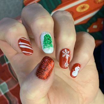 Luxury Nails - Christmas nails by Lily! - Nail Salons Near Me - Clawson, Michigan Luxury Nails - Christmas nails by Lily! - Nail Salons Near Me - Clawson, Michigan