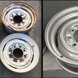 Original Wheels - OEM Wheels before & after being reconditioned