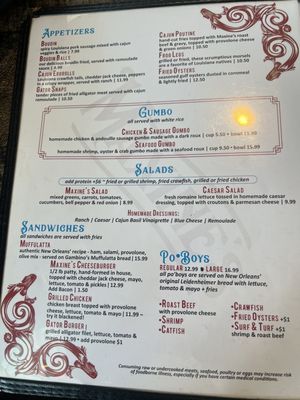 Menu photo 3 Maxine's Gumbo House Manor, TX Menu photo 3 Maxine's Gumbo House Manor, TX
