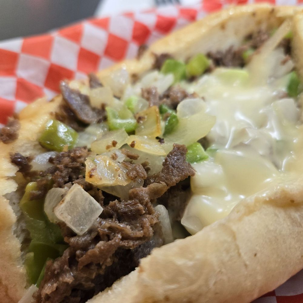 Philly Ya Belly - Standard meat, cheese, pep and onion - Chicken Wings Near Me - Kirkland, Washington Philly Ya Belly - Standard meat, cheese, pep and onion - Chicken Wings Near Me - Kirkland, Washington
