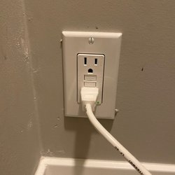 Frye Electric - Messed up the drywall all around, including cutting the drywall so that the cover doesn't hid it.