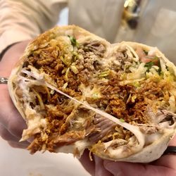 La Pasadita - Chorizo and Al pastor burrito