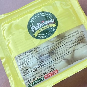 Pelicana Chicken - Pickled Radish Cubes; Comes with Fried Chicken orders - Korean Near Me - Cupertino, California