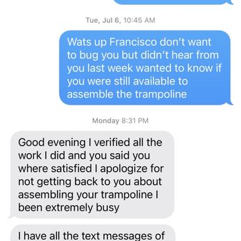 Supreme Handyman Service - Did not respond to me anymore until after my review changed - Handyman Near Me