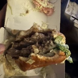 White tomato, frozen halal burgers, soggy bun $28 with side and drink. Avoid Taystee's. It's not. White tomato, frozen halal burgers, soggy bun $28 with side and drink. Avoid Taystee's. It's not.