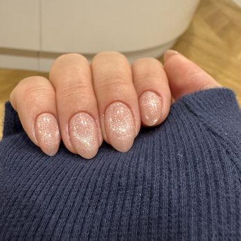Otium - French Cat Eye (Cat Eye view)  Signature Gel Manicure - Nail Salons Near Me - Brooklyn, New York
