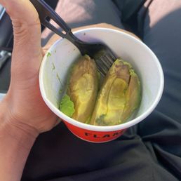 Asked for avocado on the side and got it rott.. great job