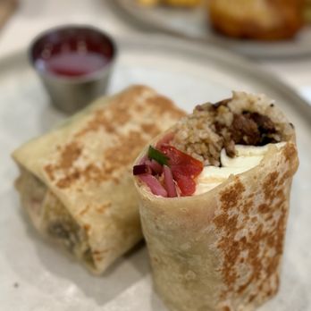 TOAST Cafe - The Filipino breakfast burrito. (With sigsig , egg, and garlic fried rice ) - Cafes Near Me - San Diego, California