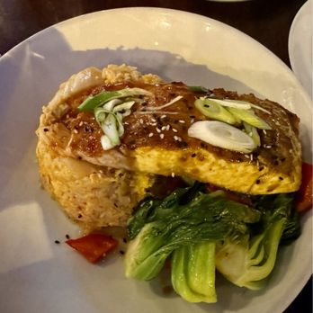 Chick's Philly - Korean Salmon dish is good. The kimchi rice was a little too moist for me. Veggies were cooked perfectly. I give it an 8/10 - Pizza Near Me - Philadelphia, Pennsylvania