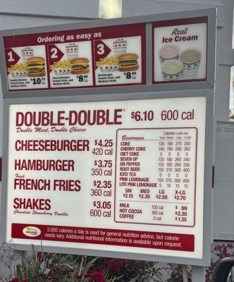 Menu photo 1 In-N-Out Burger La Mirada, CA