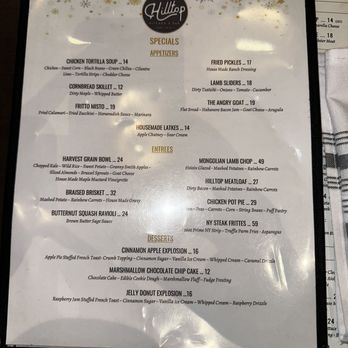 Hilltop Kitchen & Bar - Specials menu - Wine Bars Near Me - Syosset, New York
