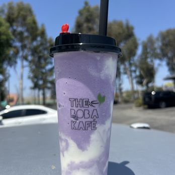 The Boba Kafe - Taro Ube Smoothie - Bubble Tea Near Me - Montclair, California