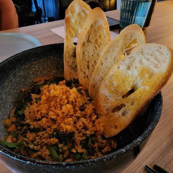 Incheon Restaurant - Myun - udon with kimchi, bacon, parmigiano reggiano, and panko. - Korean Near Me - Annandale, Virginia