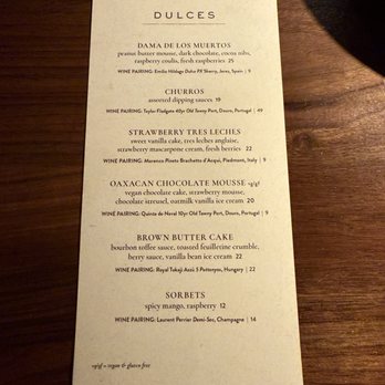 Toca Madera - Desert menu - Steakhouses Near Me - Houston, Texas Toca Madera - Desert menu - Steakhouses Near Me - Houston, Texas