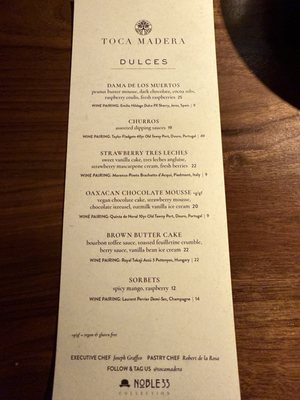 Menu photo 4 Toca Madera Houston, TX