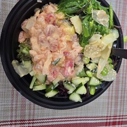 Don't let the sauce deceive you. There isn't a lot of protein there. Don't let the sauce deceive you. There isn't a lot of protein there.