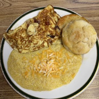 Water-We Eatn - Omelette with grits & biscuit - New American Near Me - Lugoff, South Carolina Water-We Eatn - Omelette with grits & biscuit - New American Near Me - Lugoff, South Carolina
