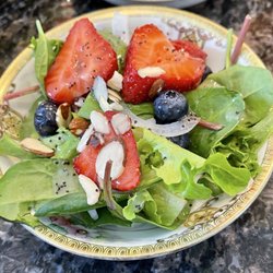 Forney House Bed & Breakfast Tea Room and Gift Shop - Fresh salad with poppyseed dressing.