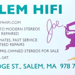 Salem HiFi Service - Go see Joe for your old-school HiFi repairs!