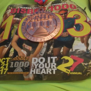 Bisbee 1000 - My medal and bib - Festivals Near Me - Bisbee, Arizona
