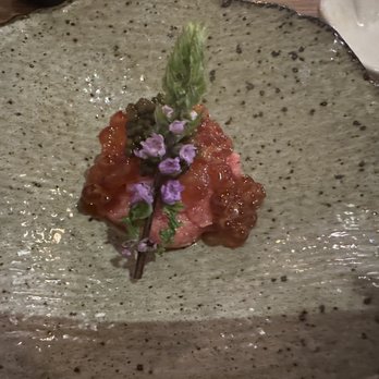 ZUI - Birthday special dish - churoto + ikura + caviar - Japanese Near Me - Los Angeles, California ZUI - Birthday special dish - churoto + ikura + caviar - Japanese Near Me - Los Angeles, California