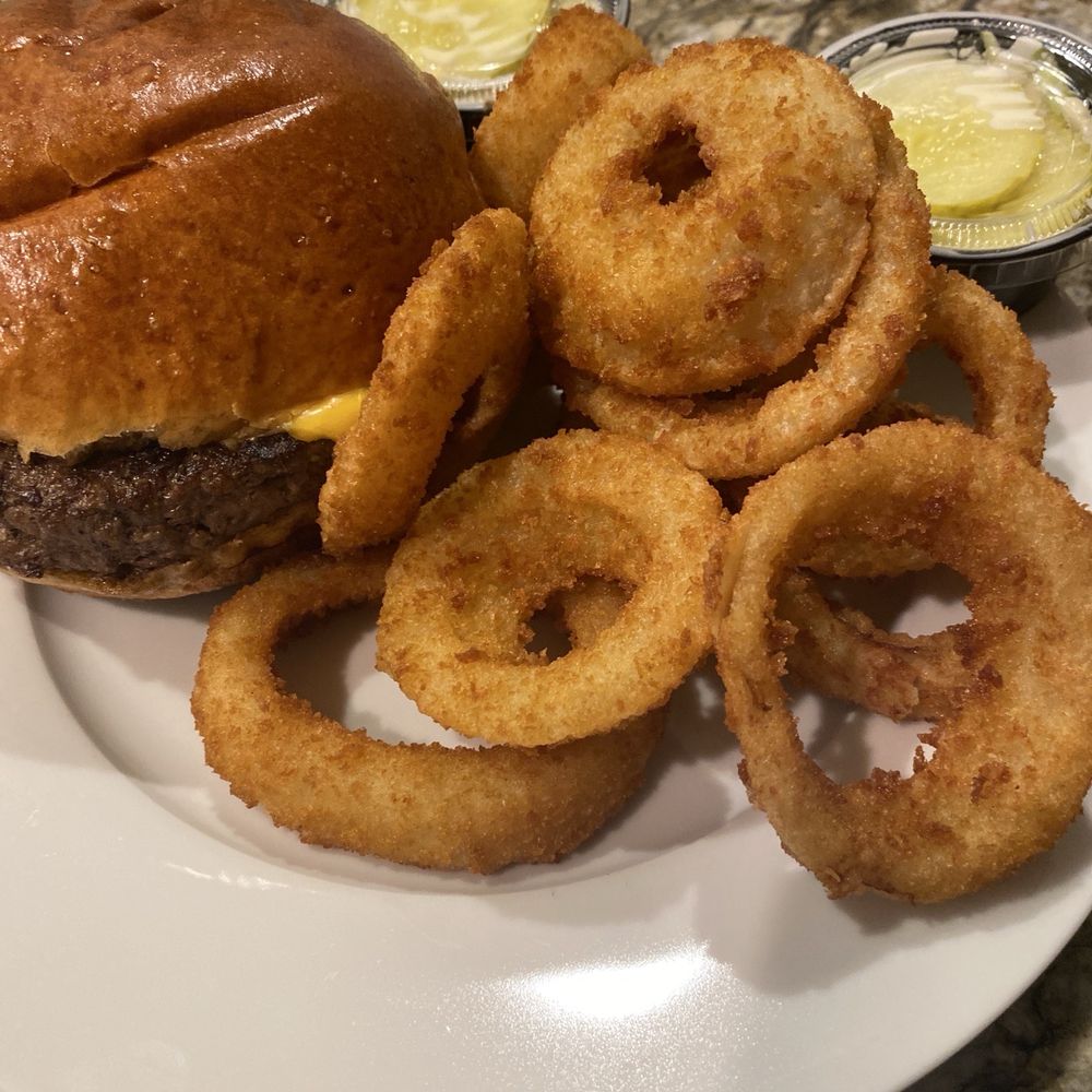 Westfield Diner - Cheeseburger (Regular) + $7 onion rings - Diners Near Me - Westfield, New Jersey Westfield Diner - Cheeseburger (Regular) + $7 onion rings - Diners Near Me - Westfield, New Jersey