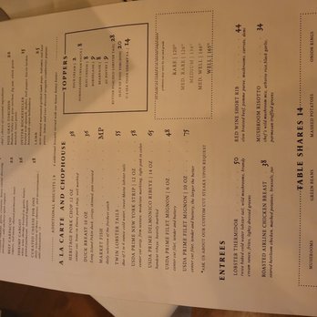 Houston White - Menu - Steakhouses Near Me - Rehoboth Beach, Delaware