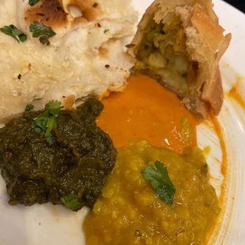 Bollywood Grill - Aloo Saag Dal Tadka Garlic Naan Plain Naan Vegetable Samosa Chicken Tikka Masala - Indian Near Me - Hollywood, California Bollywood Grill - Aloo Saag Dal Tadka Garlic Naan Plain Naan Vegetable Samosa Chicken Tikka Masala - Indian Near Me - Hollywood, California