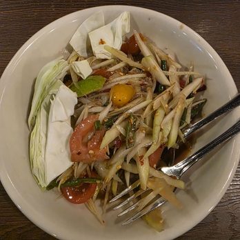 Pha Khao Lao Cuisine - Fresh green papaya salad - Laotian Near Me - San Diego, California Pha Khao Lao Cuisine - Fresh green papaya salad - Laotian Near Me - San Diego, California