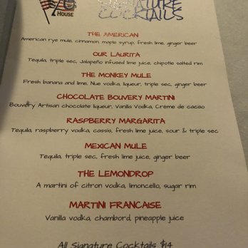 The '76 House - Drink menu - New American Near Me - Tappan, New York The '76 House - Drink menu - New American Near Me - Tappan, New York