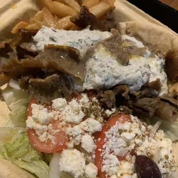 Athens Grill - Gyro Platter with French Fries - Greek Near Me - Gaithersburg, Maryland
