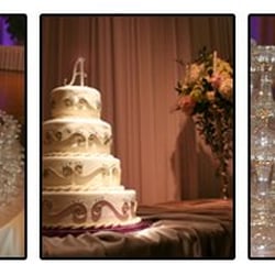 Wedding cake and Champagne glasses