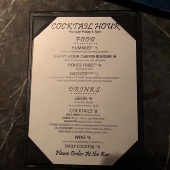 Library Bar - Happy hour menu. - New American Near Me - Los Angeles, California
