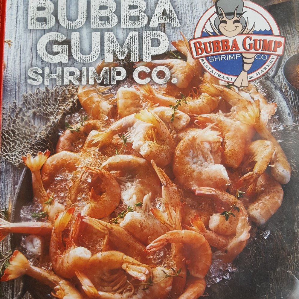 Bubba Gump Shrimp - 2017-05-12. Bubba Gump Shrimp Co. Universal Studios, FL. Menu 1. - Seafood Near Me - Orlando, Florida Bubba Gump Shrimp - 2017-05-12. Bubba Gump Shrimp Co. Universal Studios, FL. Menu 1. - Seafood Near Me - Orlando, Florida