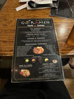 Menu photo 2 GU Ramen Taps & Tapas Laguna Beach, CA Menu photo 2 GU Ramen Taps & Tapas Laguna Beach, CA