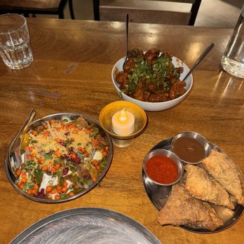 Ghee Indian Kitchen - Crispy broccoli, samosa chaat, potato samosa - Indian Near Me - Miami, Florida Ghee Indian Kitchen - Crispy broccoli, samosa chaat, potato samosa - Indian Near Me - Miami, Florida