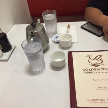 Golden Duck - they serve tea with our waters - Seafood Near Me - Honolulu, Hawaii Golden Duck - they serve tea with our waters - Seafood Near Me - Honolulu, Hawaii