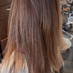 BEFORE (taken at Veda just 3 days after $400 cut and color at another salon)