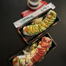 GODZILLA ROLL and STRAWBERRY ROLL GODZILLA ROLL and STRAWBERRY ROLL