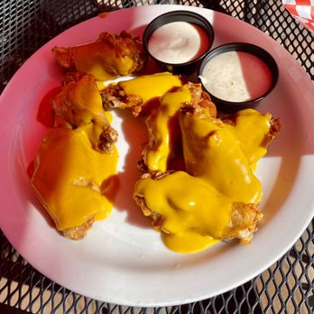 Dell's Pizza - This is honey mustard sauce. Doesn't it look like nacho cheese? - Pizza Near Me - Casa Grande, Arizona Dell's Pizza - This is honey mustard sauce. Doesn't it look like nacho cheese? - Pizza Near Me - Casa Grande, Arizona