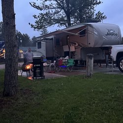 Custer / Mount Rushmore KOA - We had one of their patio pull threw spots and it was awesome.