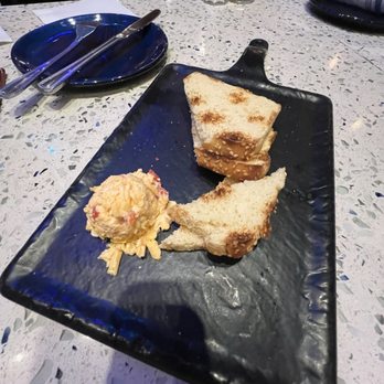 Hook & Barrel - Instead of regular bread, this is their gluten free version. - Seafood Near Me - Myrtle Beach, South Carolina
