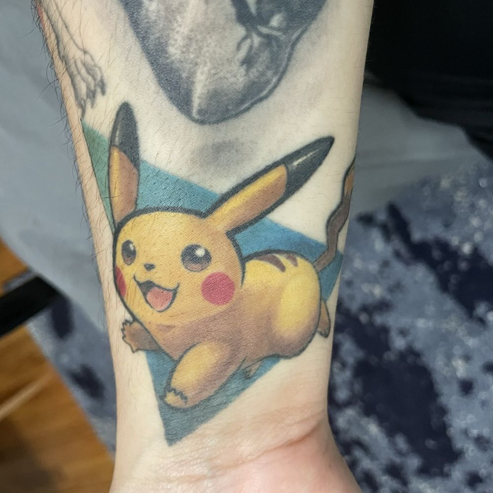 Golden Triangle Art Studio - Pickachu - Tattoo Near Me - Upland, California Golden Triangle Art Studio - Pickachu - Tattoo Near Me - Upland, California