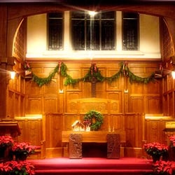 First Congregational Church - Interior of the church, in the Arts & Crafts style, built in 1905