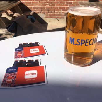M. Special Brewing Company - Great land Special IPA on beer patio - Breweries Near Me - Santa Barbara, California