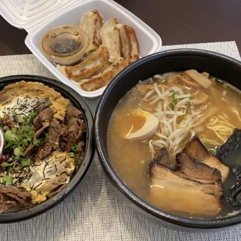 Ramen Hakata - Gyudon (beef rice bowl, grilled gyozas, shoyu ramen. - Ramen Near Me - Lewisville, Texas