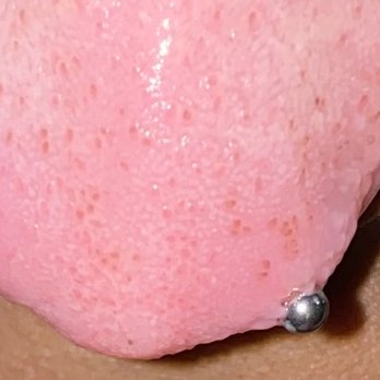HollyWood Tattoos - Another front view of the tongue ring i received at Hollywood tattoos! (2021) - Tattoo Near Me - Newark, New Jersey HollyWood Tattoos - Another front view of the tongue ring i received at Hollywood tattoos! (2021) - Tattoo Near Me - Newark, New Jersey