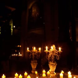 Alma De Cuba - Interior shot with candles.